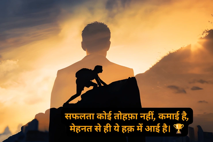 Success Mehnat Shayari (सक्सेस मेहनत शायरी)