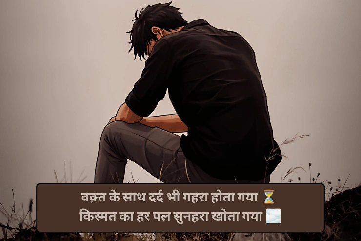 Dard Life Waqt Kismat Sad Shayari