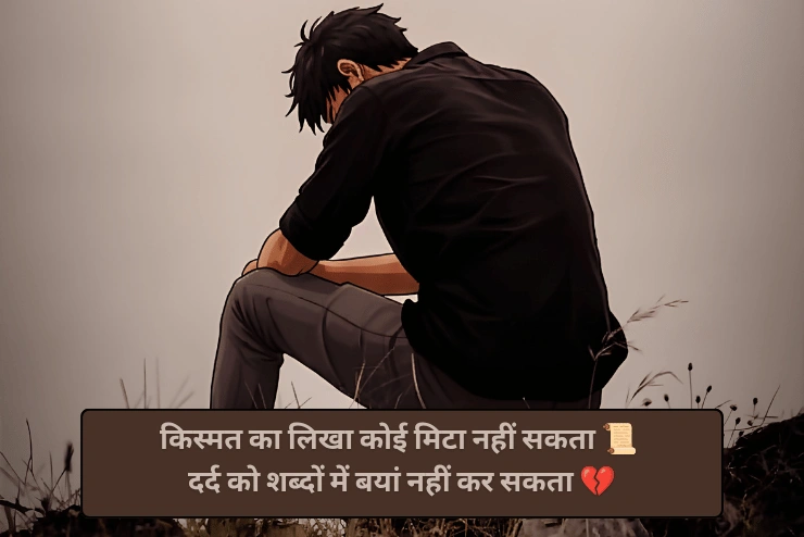 WhatsApp Status Kismat Dard Sad Shayari