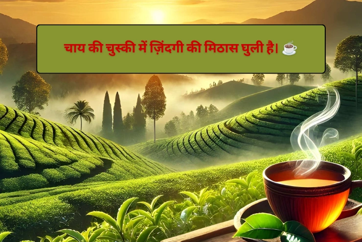चाय पर शायरी 1 लाइन