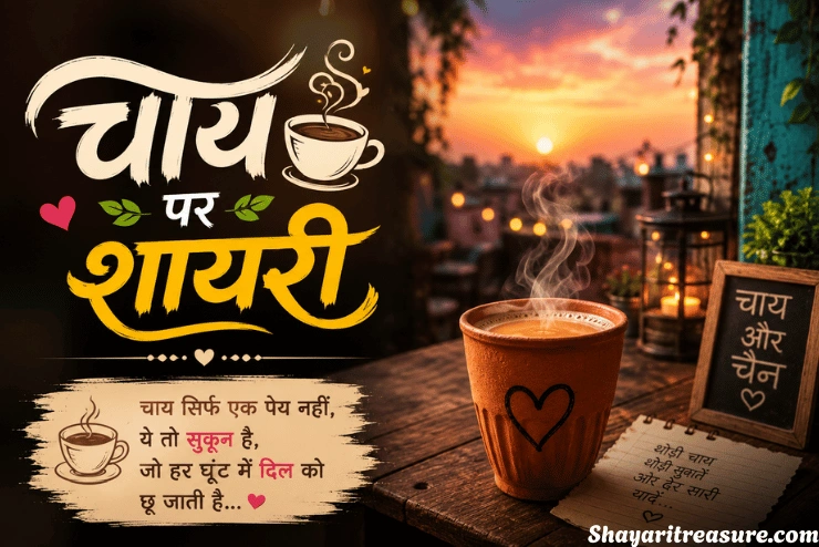रोमांटिक चाय पर शायरी