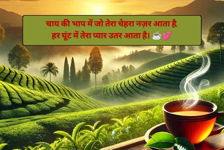 रोमांटिक चाय पर शायरी