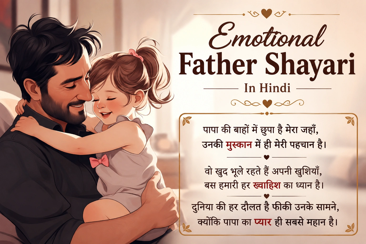 Emotional Father Shayari In Hindi