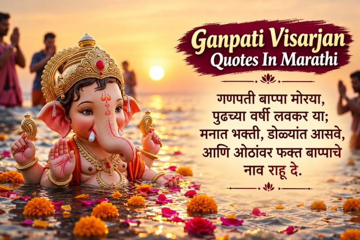 Ganpati Visarjan Quotes In Marathi