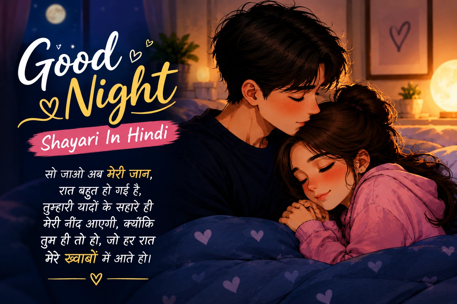 Good Night Shayari In Hindi