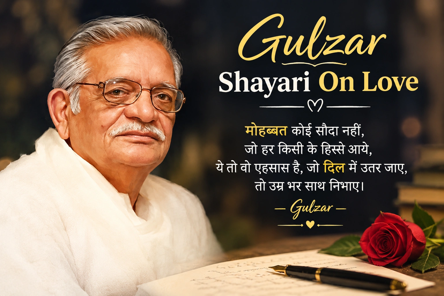 Gulzar Shayari On Love