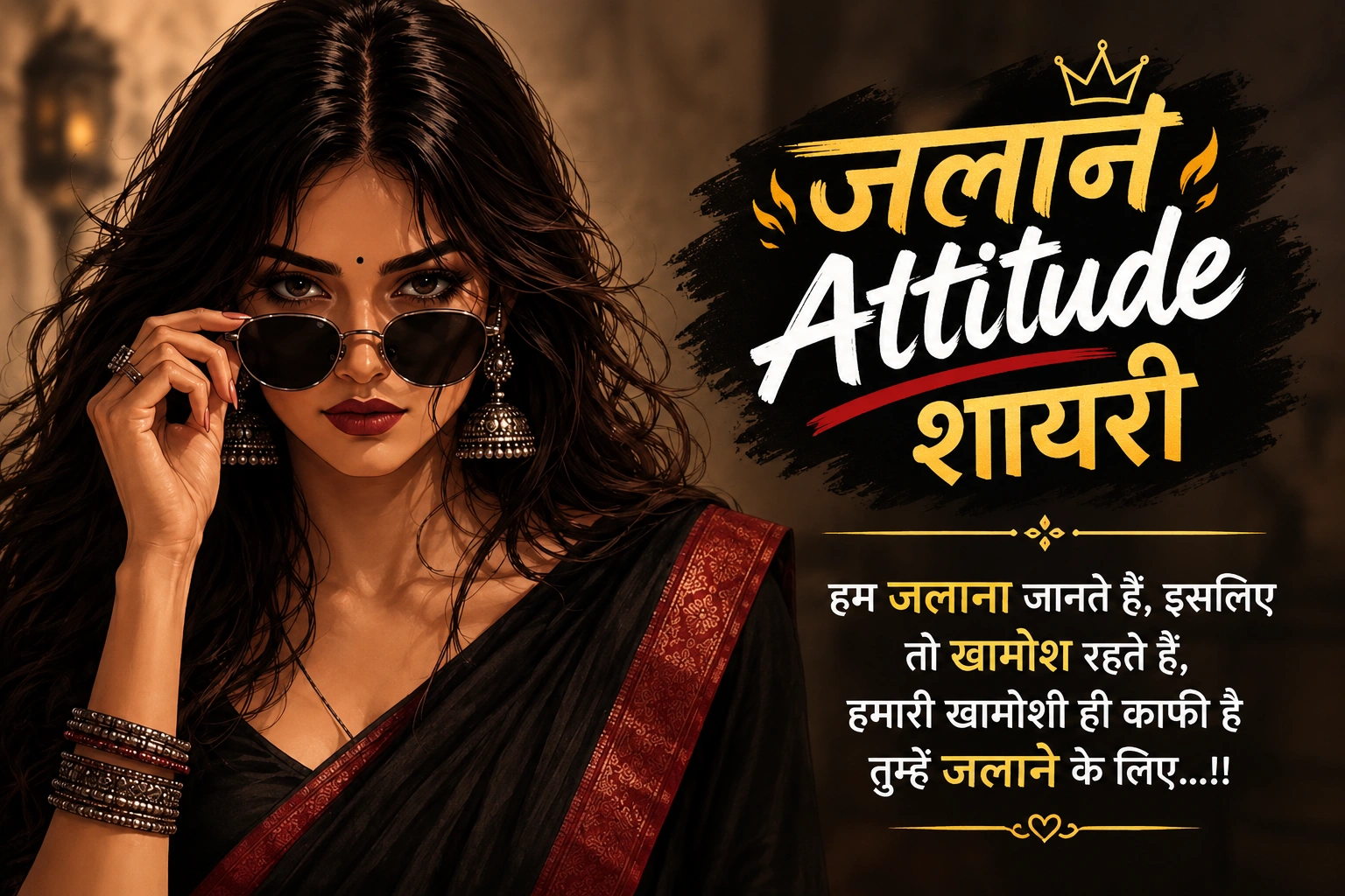 जलाने Attitude शायरी