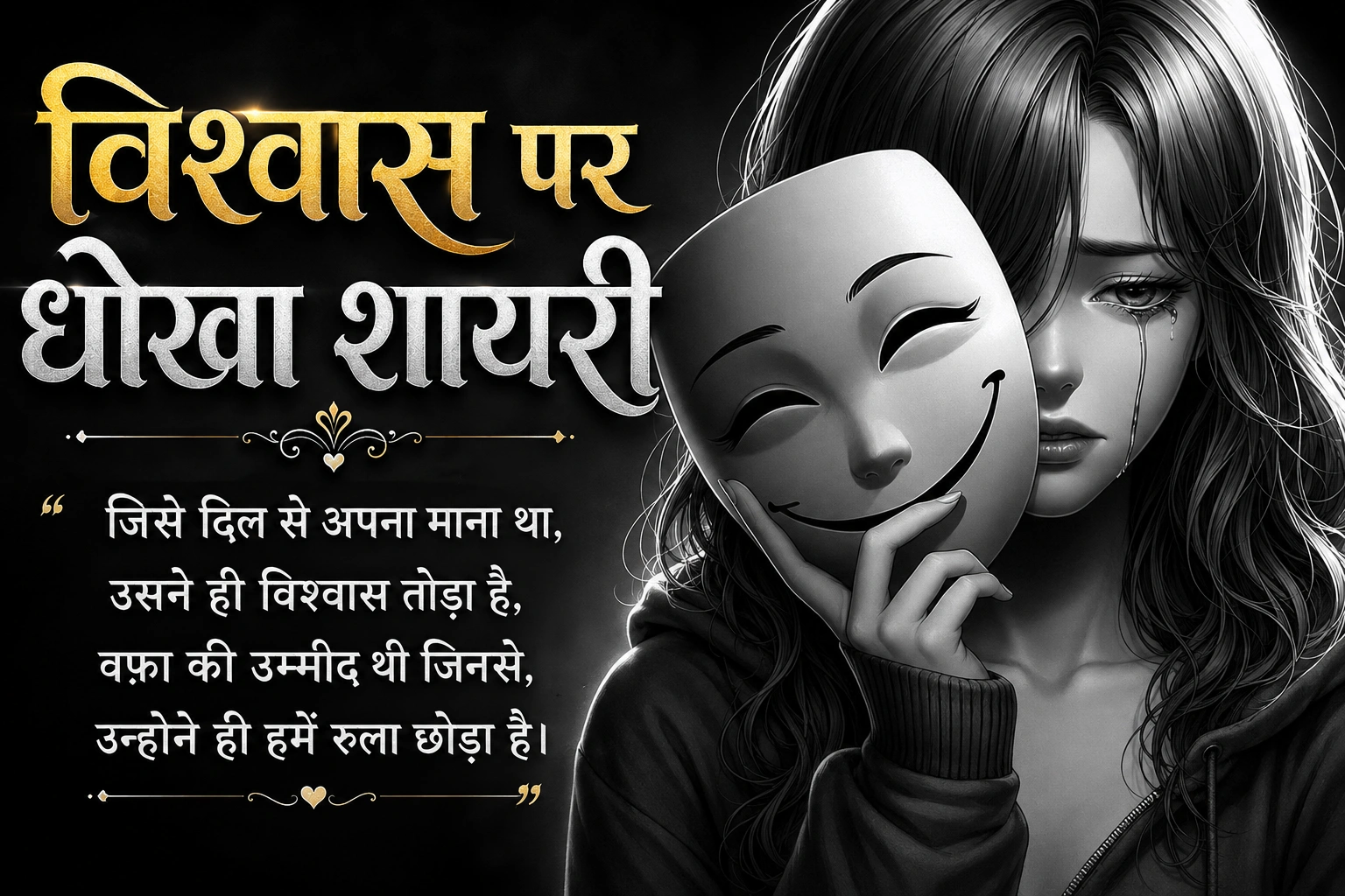 विश्वास पर धोखा शायरी